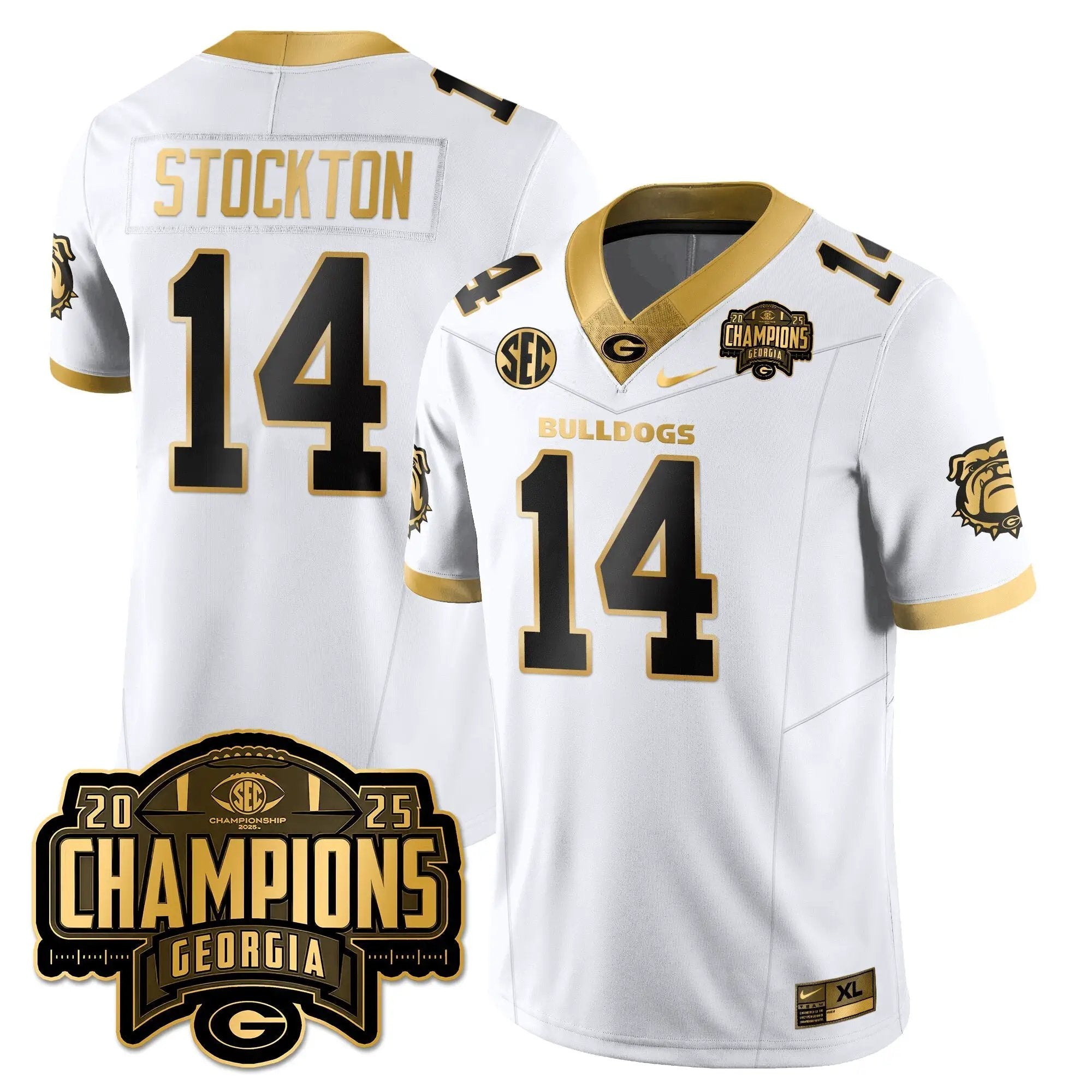 UGA Vapor Limited Gold Jersey - SEC Football Champions by Georgia Bulldogs