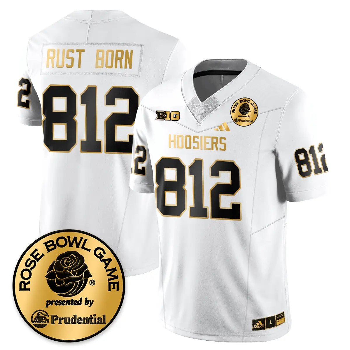 IND Vapor Limited Football Gold Jersey - Rose Bowl by Indiana Hoosiers