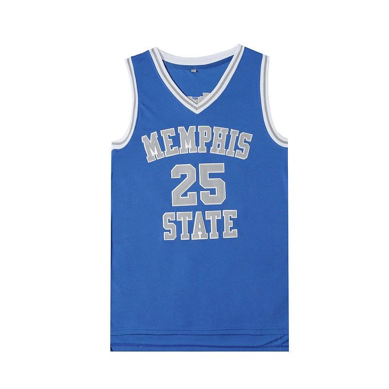 Memphis Grizzlies #25 Chandler Parsons Movie Basketball Jersey Blue by My store basketball
