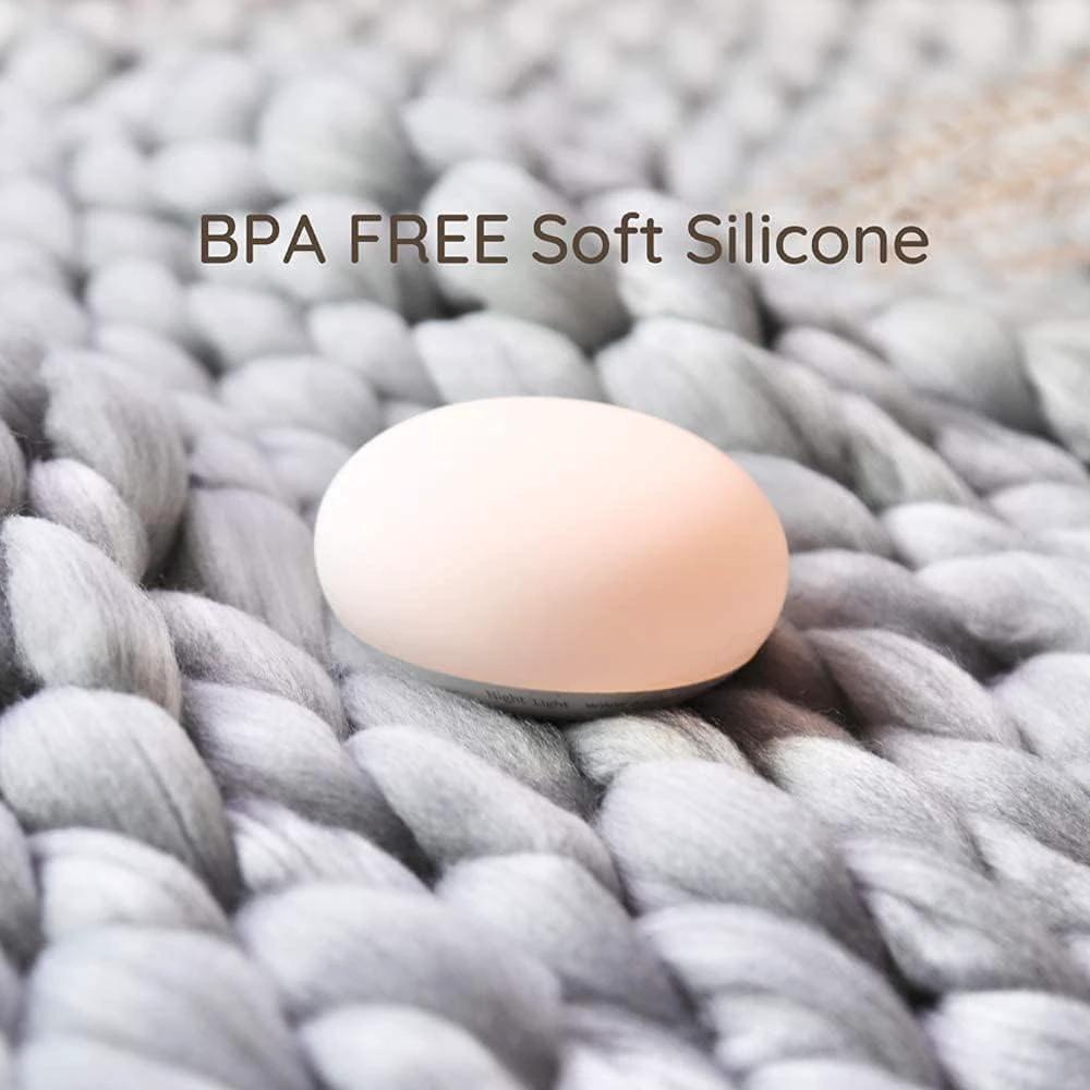 Breastfeeding Night Light | Soft BPA-Free Silicone Touch Lamp with Eye-Friendly Stepless Dimmer by BowLift