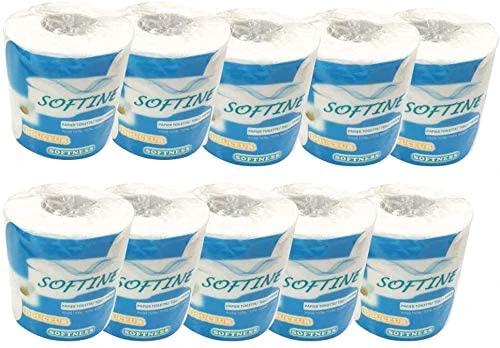 Toilet Paper-10 rolls Silky & Smooth Soft 3-Ply Srong Highly Absorbent -950g/10 rolls by flagsshop