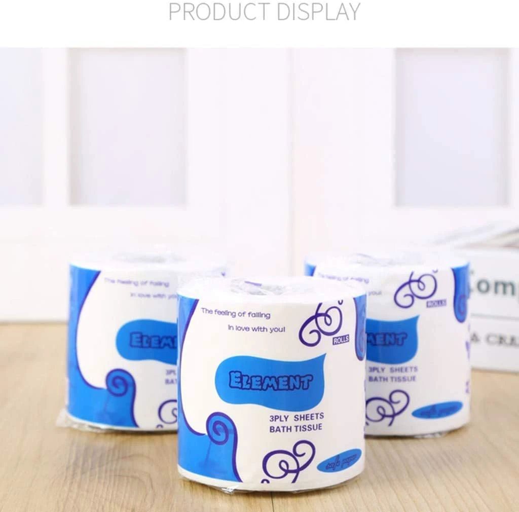 Toilet Paper-10 rolls Silky & Smooth Soft 3-Ply Srong Highly Absorbent -750g/10rolls by flagsshop