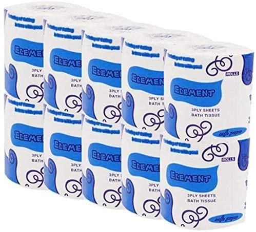 Toilet Paper-10 rolls Silky & Smooth Soft 3-Ply Srong Highly Absorbent -750g/10rolls by flagsshop
