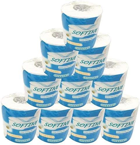 Toilet Paper-10 rolls Silky & Smooth Soft 3-Ply Srong Highly Absorbent -950g/10 rolls by flagsshop
