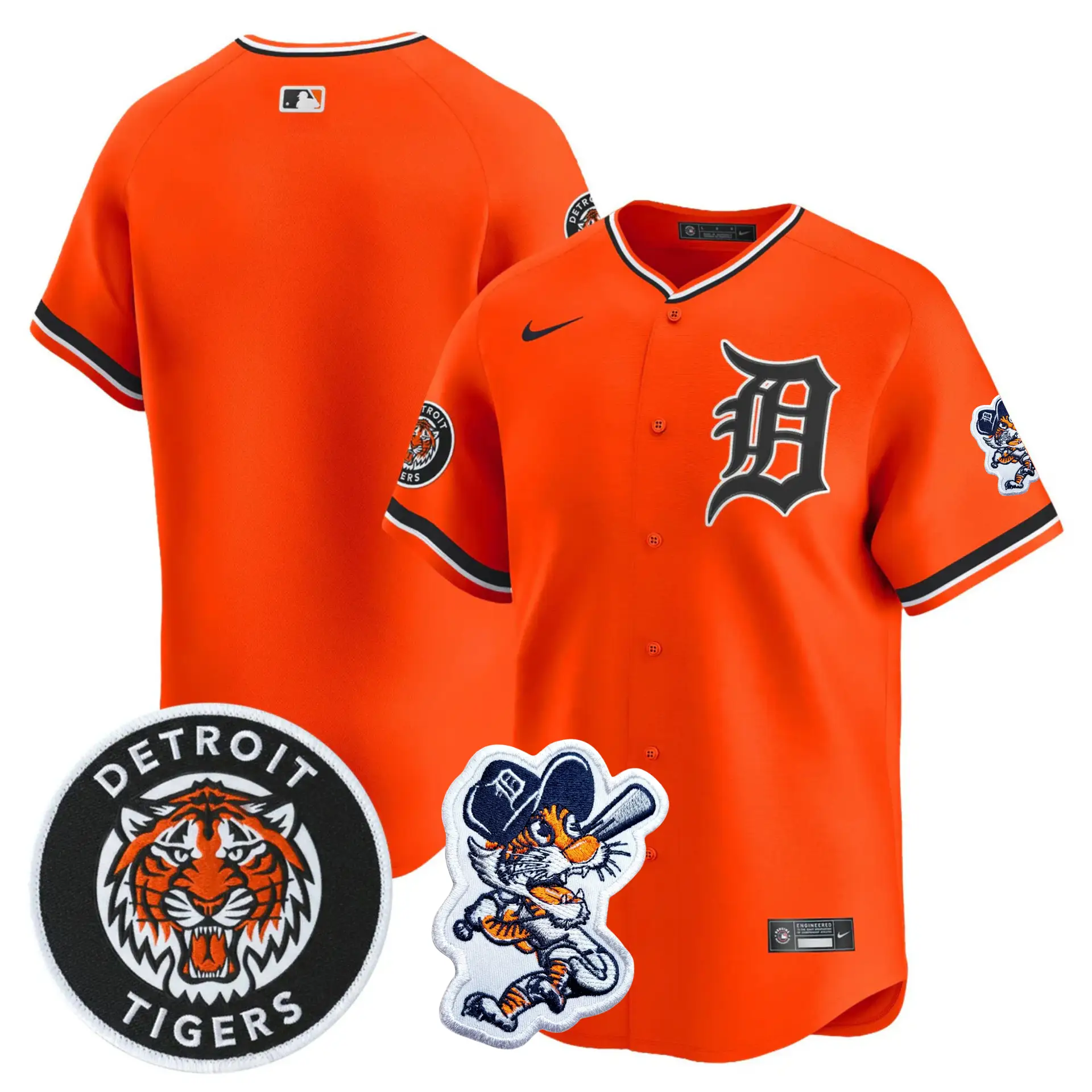 DET 2026 Paws Patch Alternate Vapor Premier Limited Jersey - All Stitched by Detroit Tigers