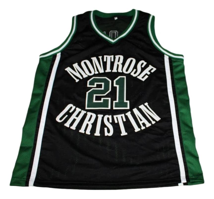 Greivis Vasquez Jersey #21 Montrose Christian Basketball Black by My store basketball