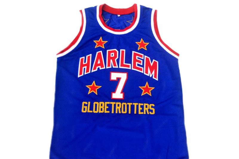 Too Tall Jersey #7 Harlem Globetrotters Basketball Blue by My store basketball
