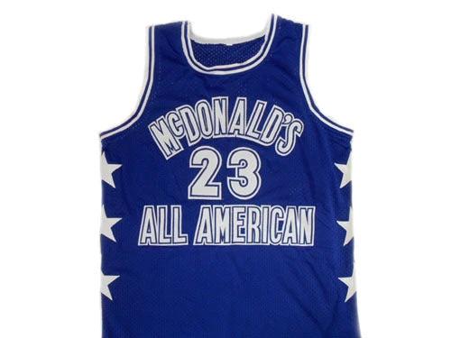 Michael Jordan Jersey #23 McDonald's All American Basketball Blue by My store basketball