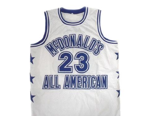 Michael Jordan Jersey #23 McDonald's All American Basketball White by My store basketball