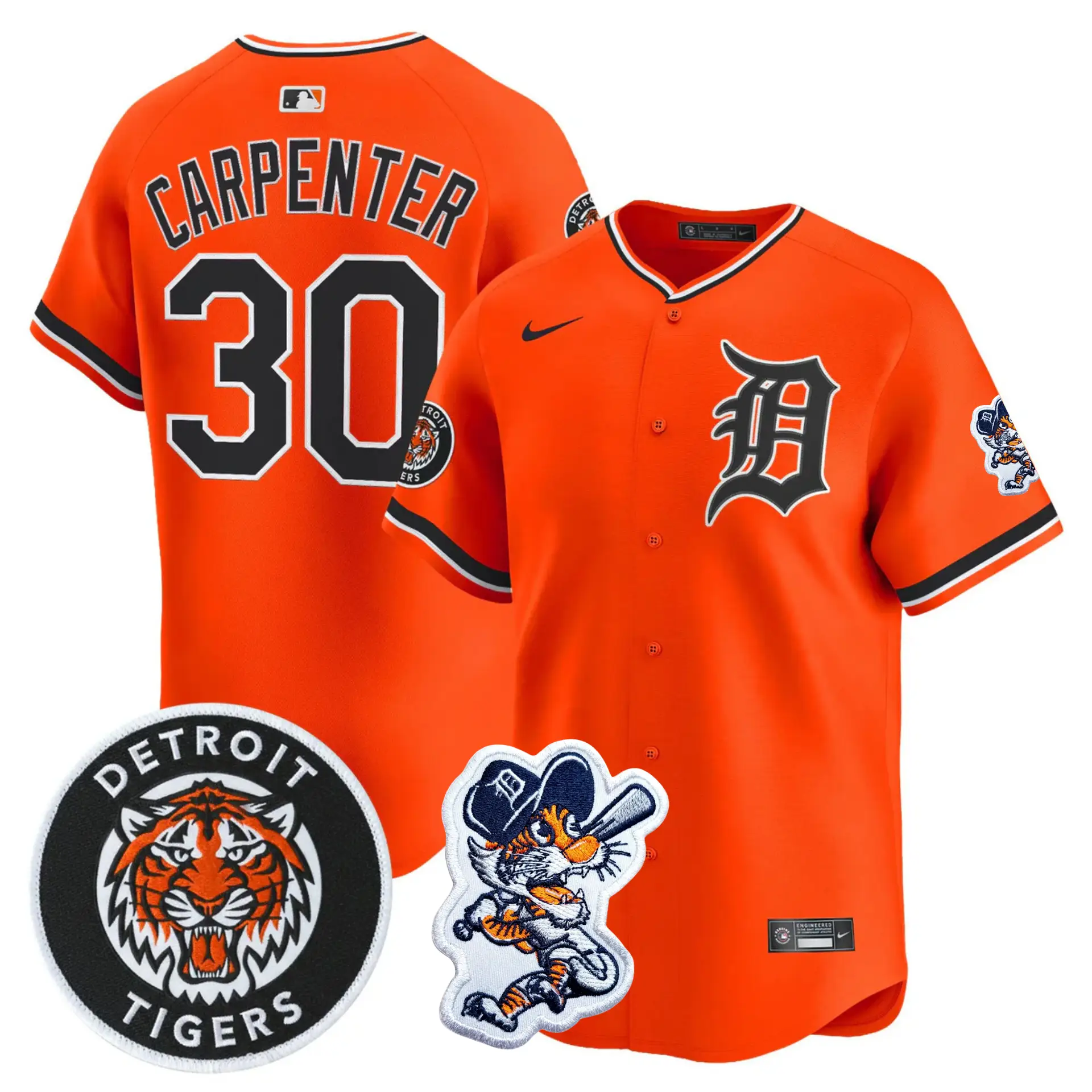 DET 2026 Paws Patch Alternate Vapor Premier Limited Jersey - All Stitched by Detroit Tigers