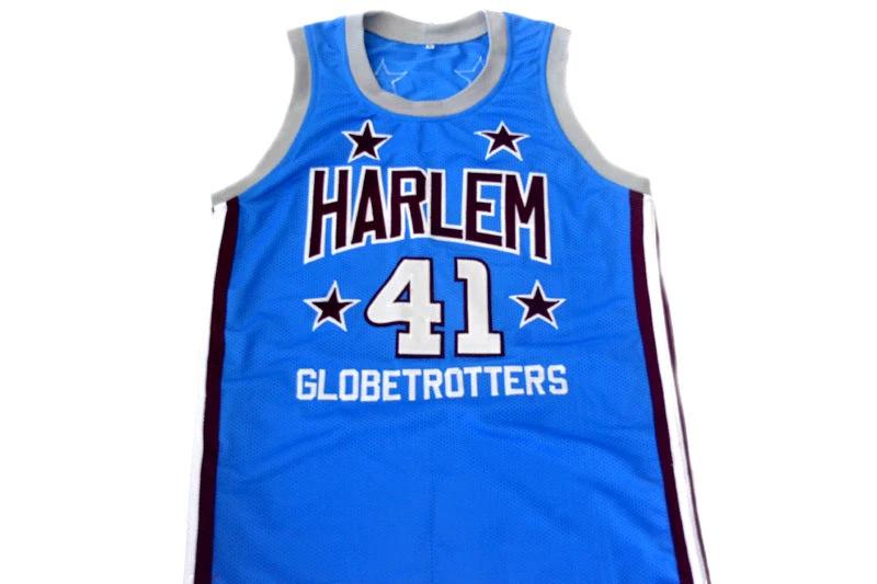 Sweet Lou Jersey #41 Harlem Globetrotters Basketball Light Blue by My store basketball