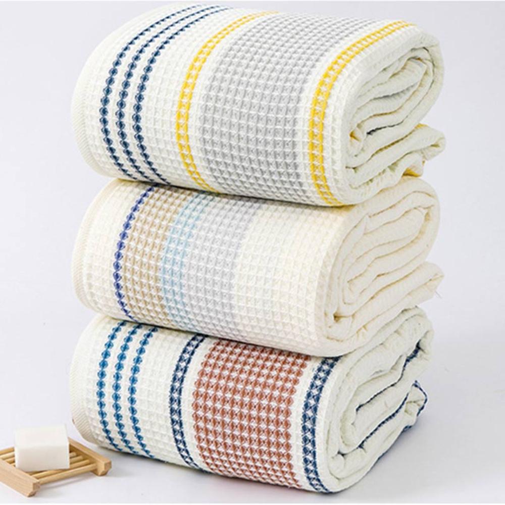 Colorblock Striped Cotton Bath Towel by Casa & Beyond
