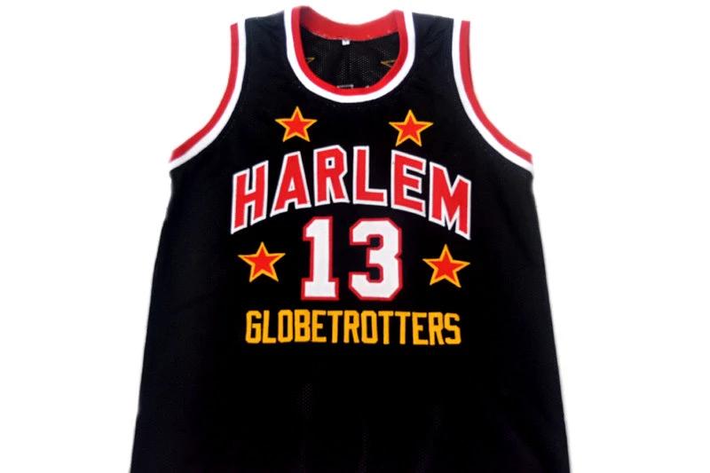 Wilt Chamberlain Jersey #13 Harlem Globetrotters Basketball Black by My store basketball