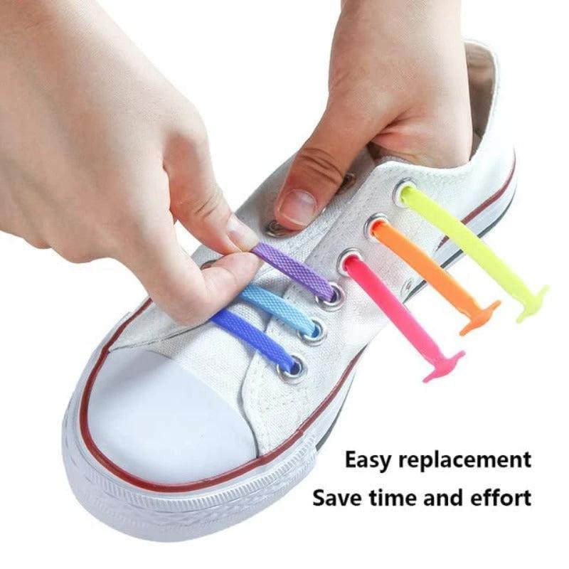 Elastic Silicone No-Tie Shoelaces by BowLift