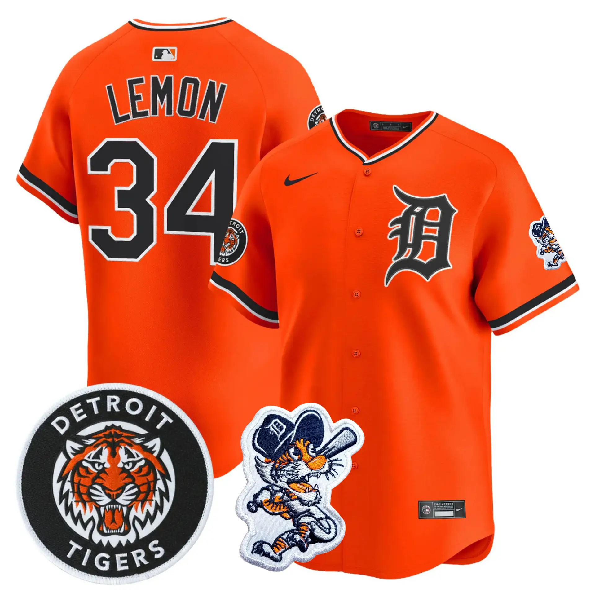 DET 2026 Paws Patch Alternate Vapor Premier Limited Jersey - All Stitched by Detroit Tigers