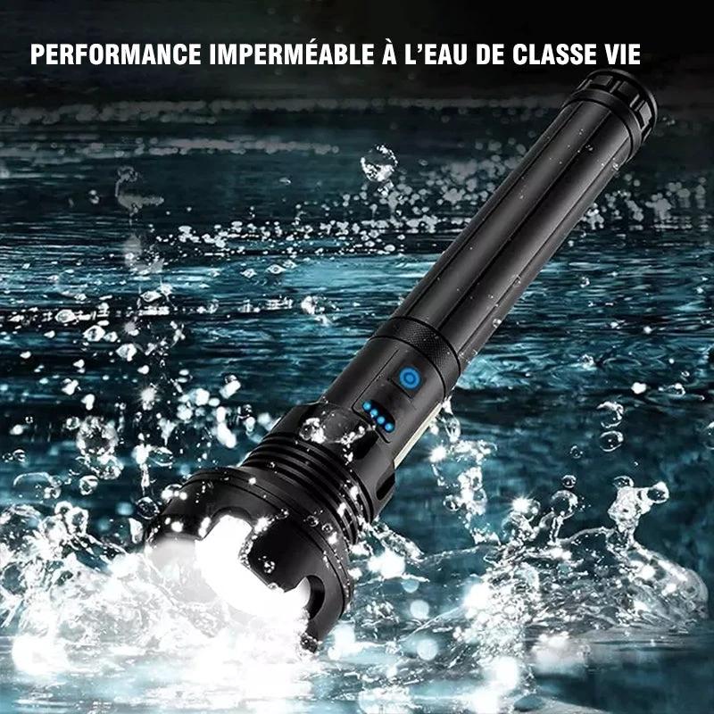 Tactical rechargeable laser LED flashlight by Bowlift