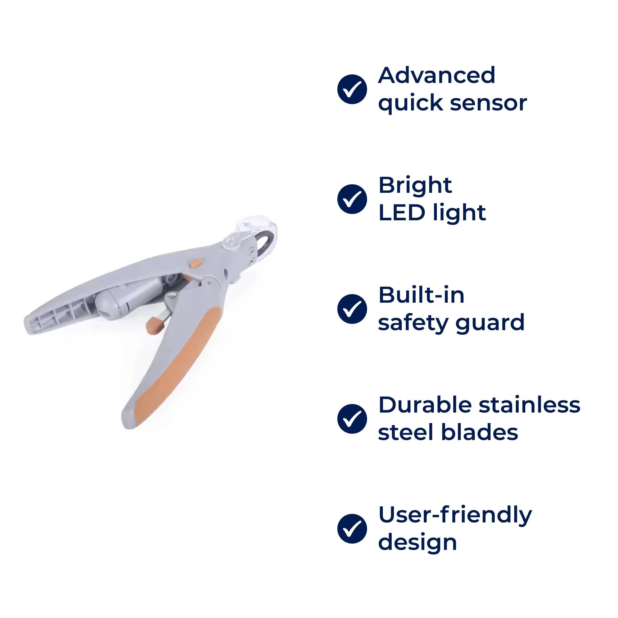 PawSure | Pet Nail Clipper - Quick Sensor - LED Light - Safety Guard - Stainless Steel Blades - Safe, Easy and Precise Nail Trimming Bowlift by Bowlift