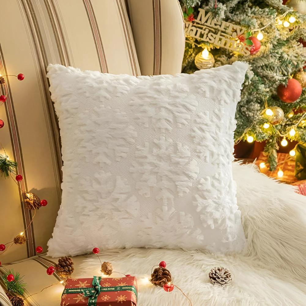 Snowflake Bliss Cushion Covers by Casa & Beyond
