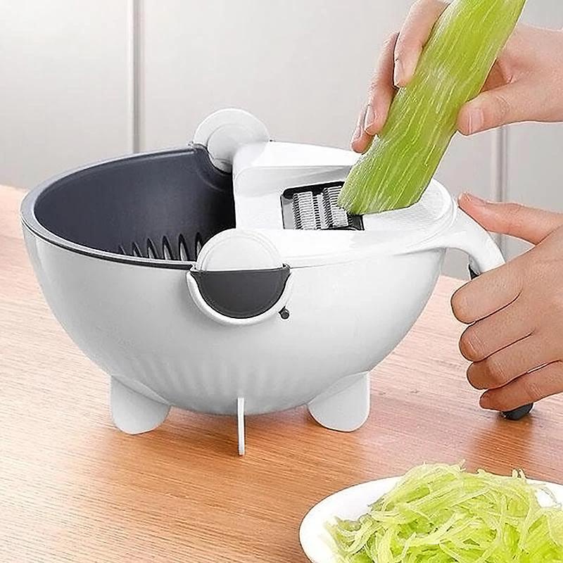 Practical Rotating Vegetable Cutter by Bowlift