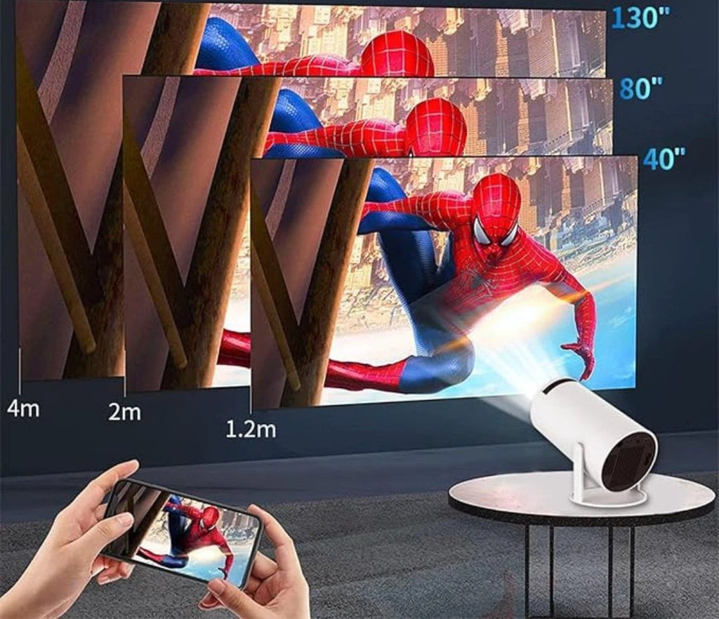 UltraScreen - Intelligent 4K Projector with Seamless Connectivity Options for Movies and Gaming Bowlift by Bowlift