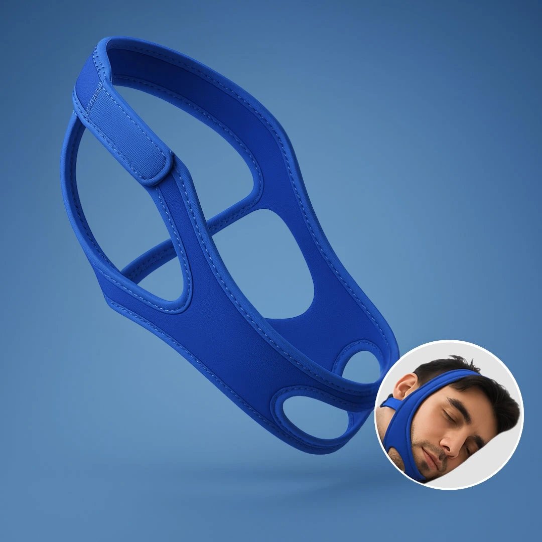 QuietNight | Anti Snoring Chin Strap – Sleep Apnoea Relief – Breathable & Adjustable – For Adults Seeking Better Sleep Bowlift by Bowlift