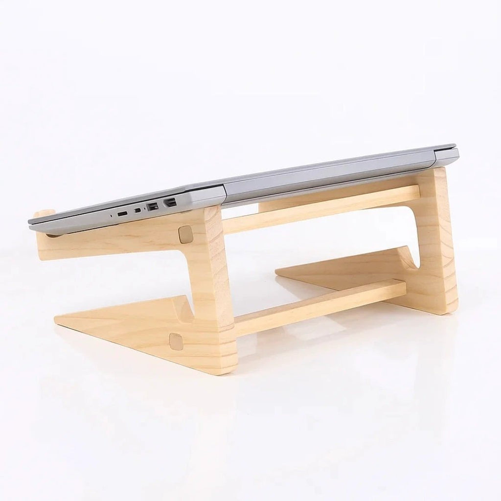 Ergonomic Neck Support – Ventilated Natural Wood – Prevents Overheating – Ideal for Home & Office Use Bowlift by Bowlift
