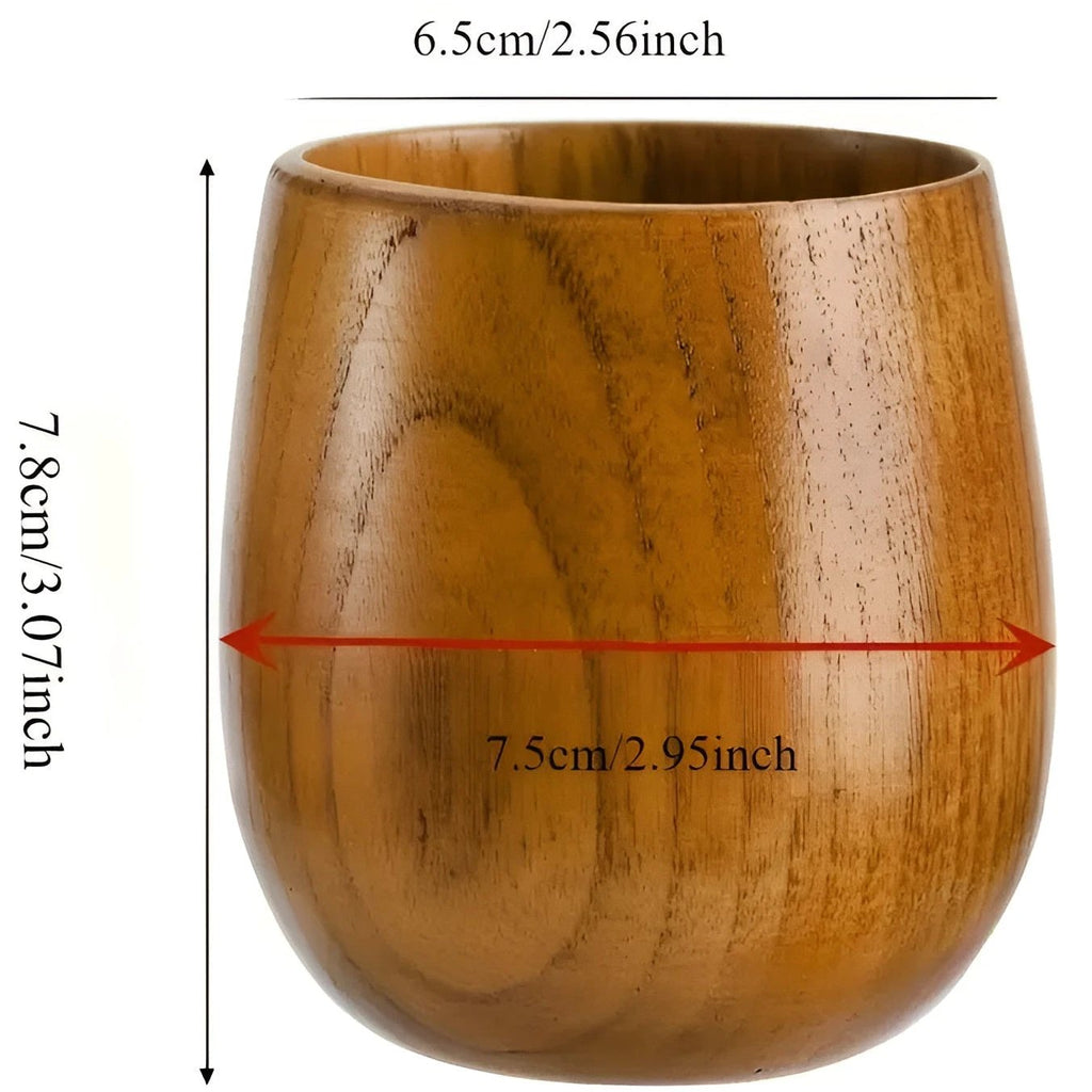 Handcrafted Wooden Tea Cup by Casa & Beyond