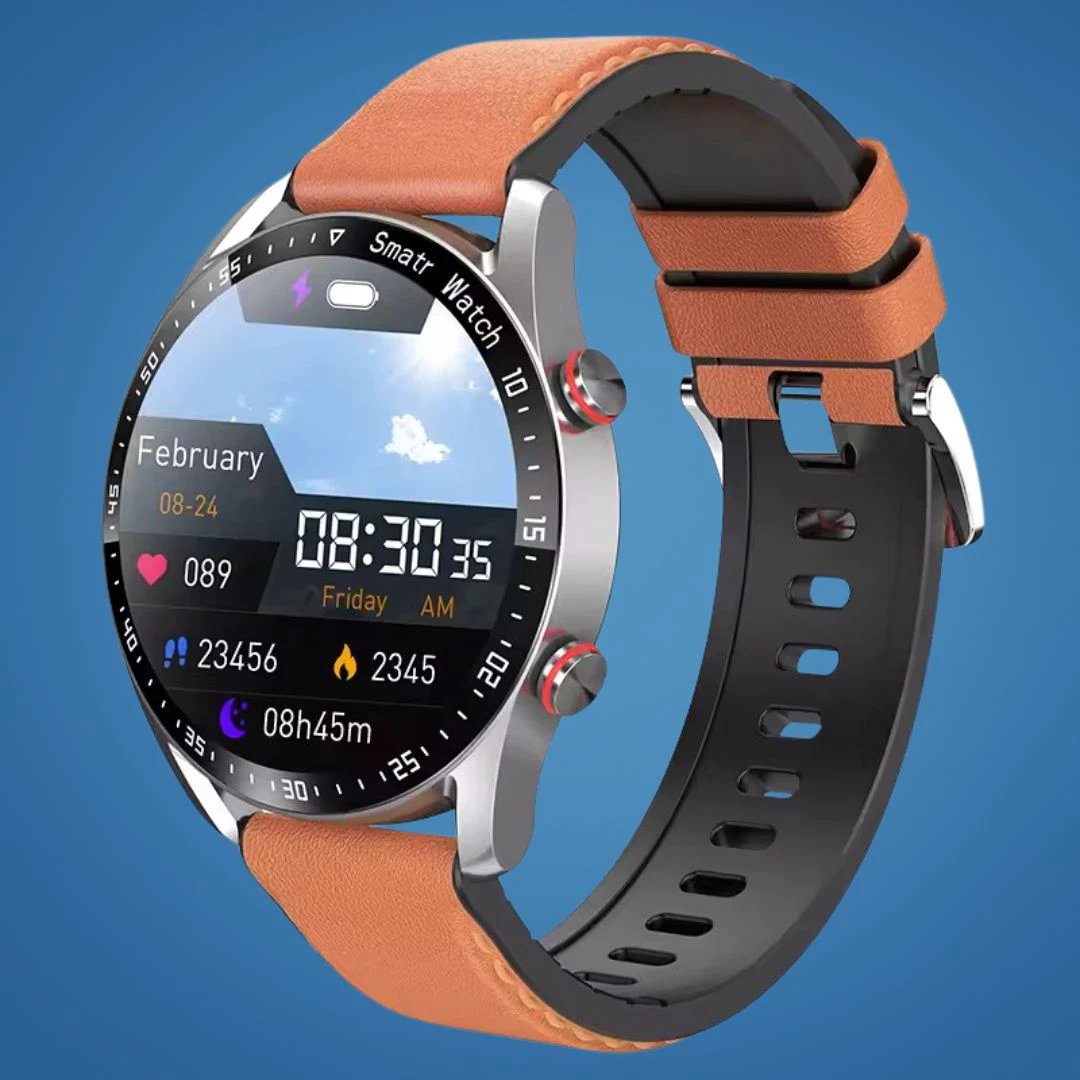 FitTrack | Non-Invasive Fitness Smart Watch - Tracks Physical Activity - Heart Rate - Sleep - Workout - GPS Notifications - Water Resistant Bowlift by Bowlift