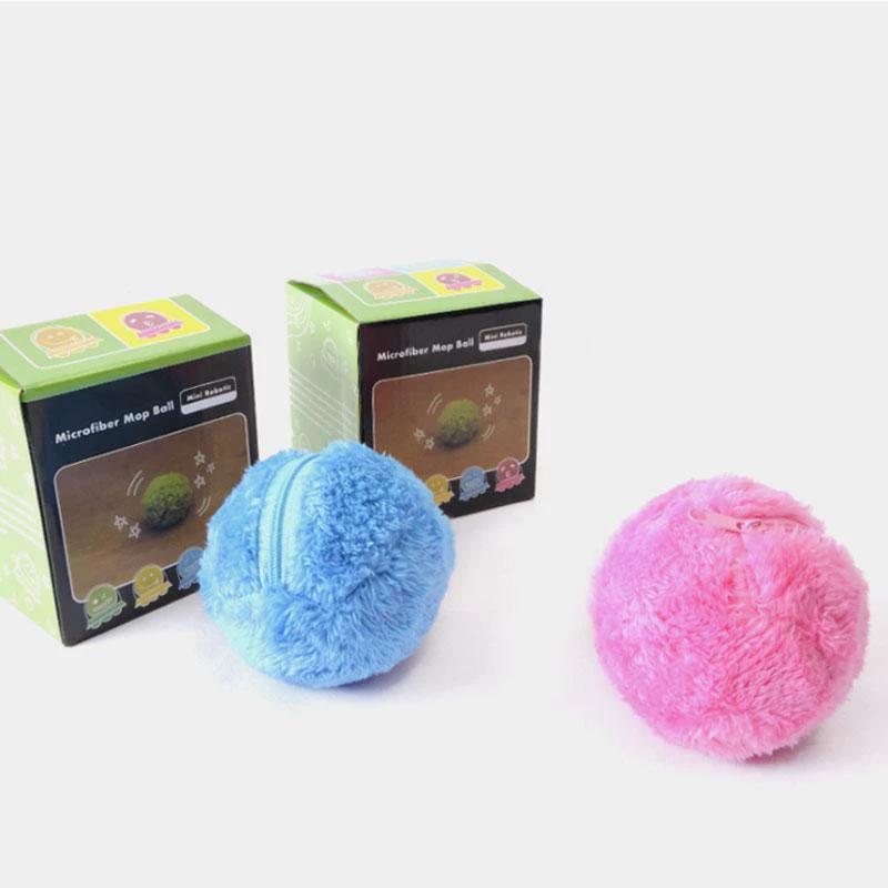 Electric ball toy for pets with plush cover by Bowlift