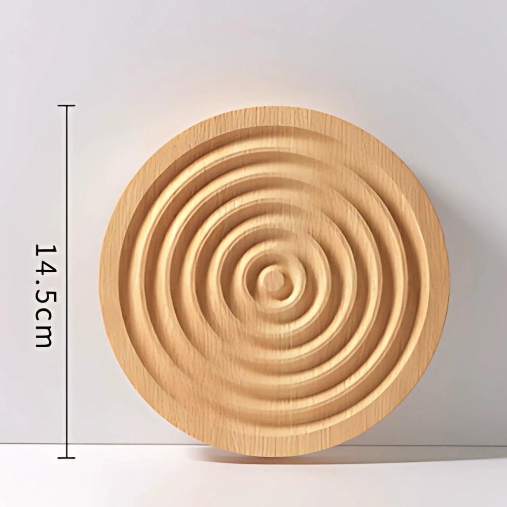 Nordic Ripple Wooden Tray by Casa & Beyond