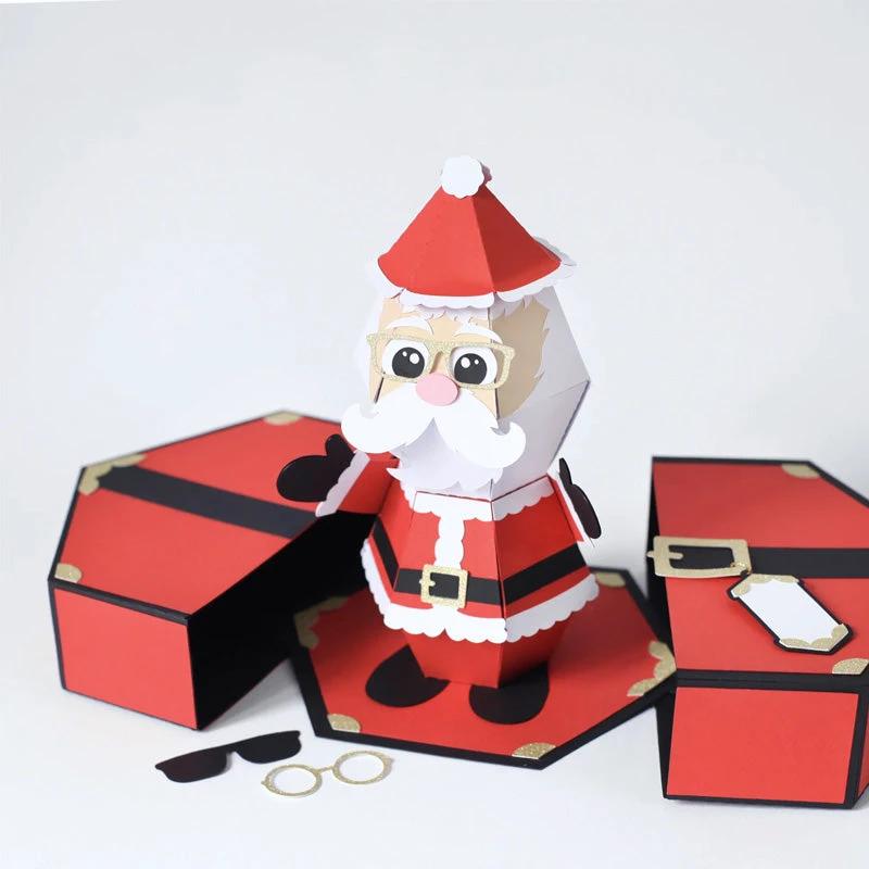 3D Pop-Up Card for the Santa Claus Prank by Bowlift