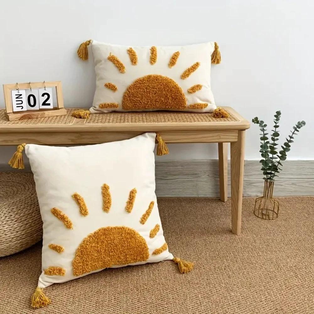 Sunrise Bliss Boho Cushion Cover by Casa & Beyond