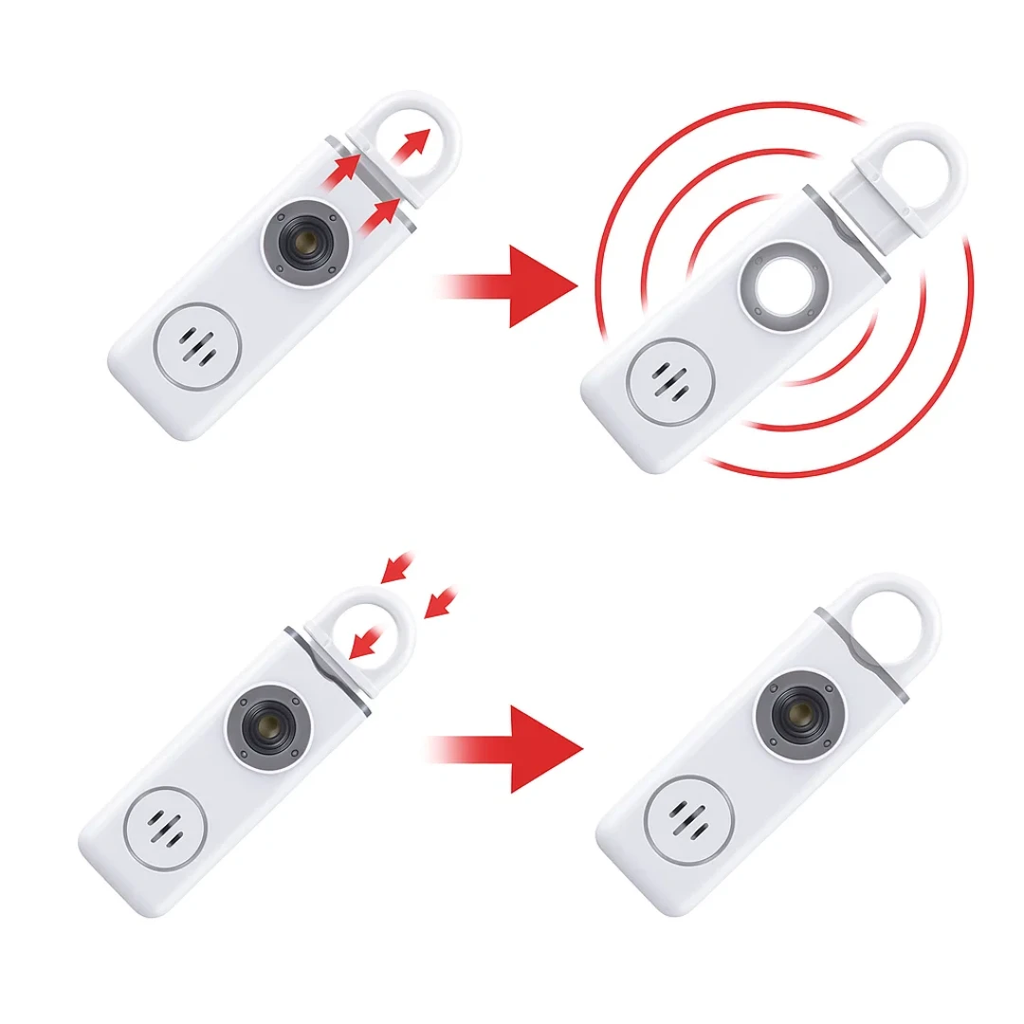 Ultra-Loud 130 dB Siren – Compact LED Torch Safety Device – For Night-Walkers Students & Commuters Bowlift by Bowlift