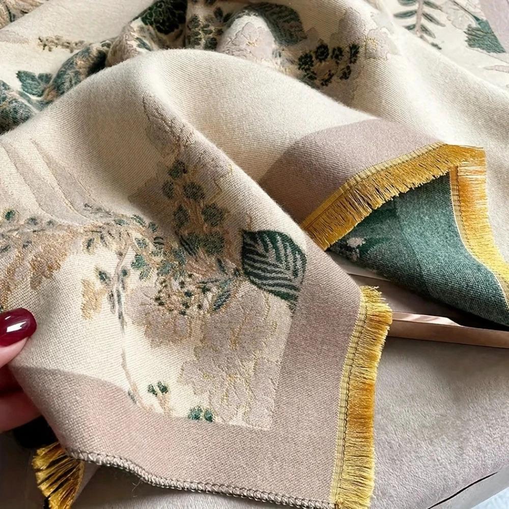 Nuvé Floral Soft Double Sided Scarf by Casa & Beyond