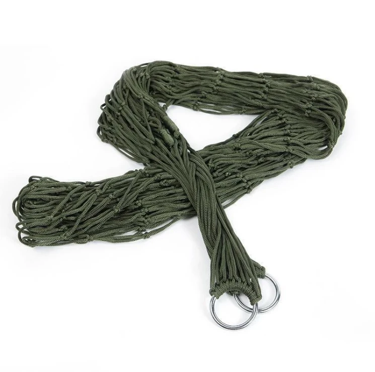 Portable Nylon Net Hammock by Bowlift