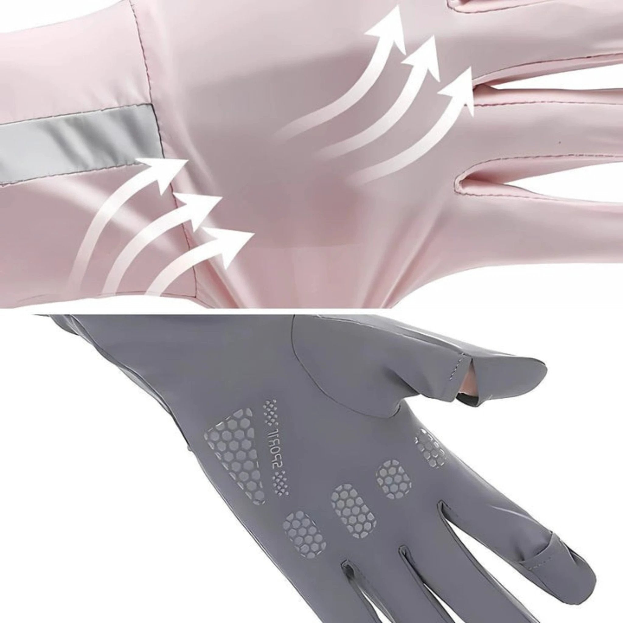 Breathable Cooling Fabric – Open Finger Touchscreen – Lightweight Comfort – Outdoor Driving & Cycling Bowlift by Bowlift