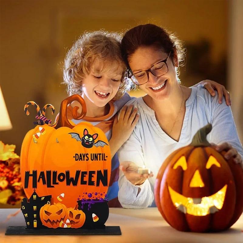Wood Halloween Advent Calendar by Bowlift