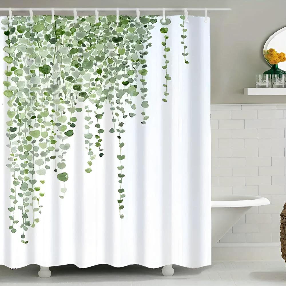 Leaf Drop Vine Shower Curtain by Casa & Beyond