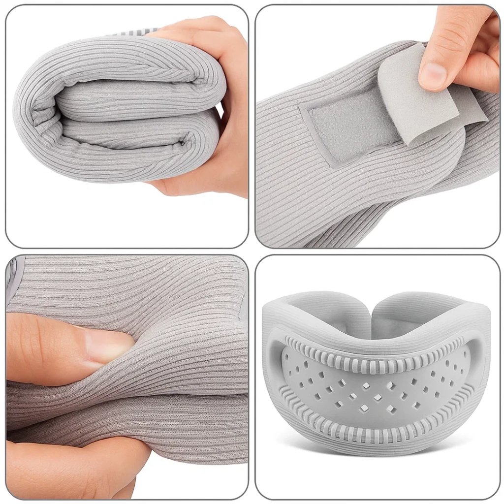 Lightweight Neck Support Brace – Foam Cushioning Breathable Design – Pain Relief for Office & Sleep Bowlift by Bowlift