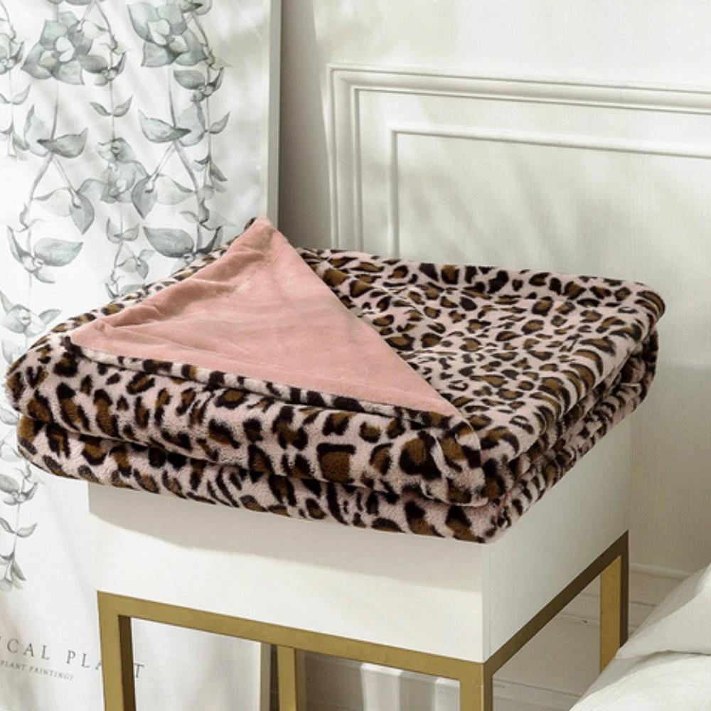 Wild Elegance Leopard Print Blanket by Casa & Beyond