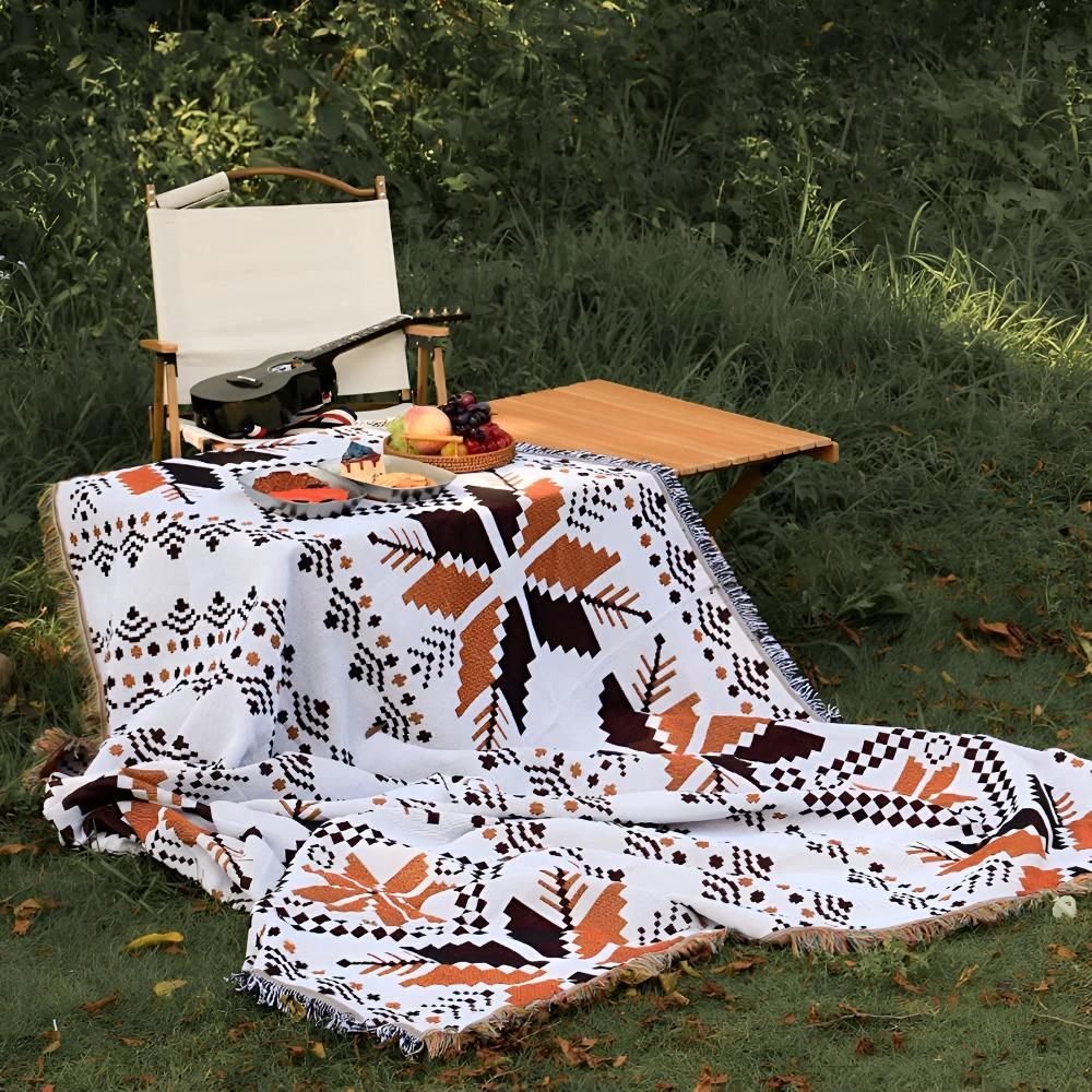 Moroccan Boho Pattern Picnic Mat by Casa & Beyond