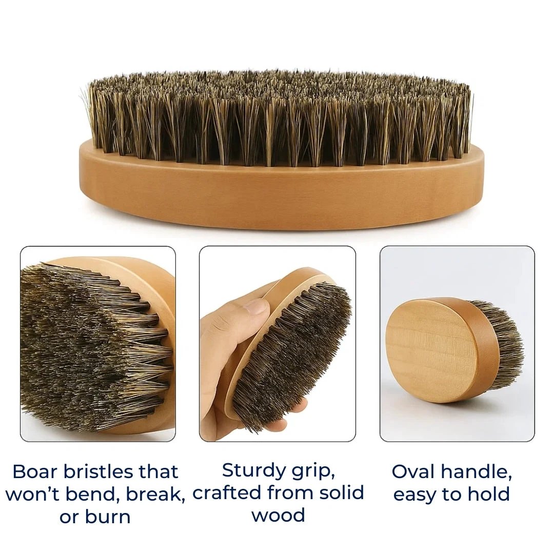 Easy Lather & Frizz Control – Soft Bristles – Skin-Friendly Grooming – Perfect Daily Beard Care for Men Bowlift by Bowlift