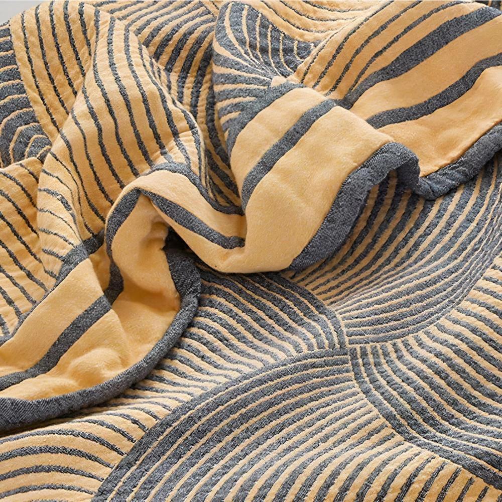Muslin Reversible Cotton Blanket by Casa & Beyond