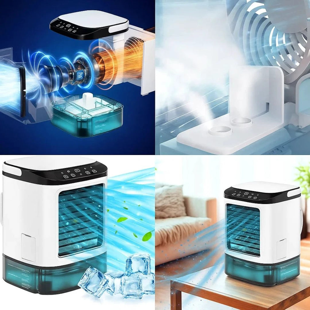 Quiet 12W Cooling Fan – 900ml Tank – Energy Saving – Bedroom Desk Use – Fast Cooling – Sleep Comfort Bowlift by Bowlift