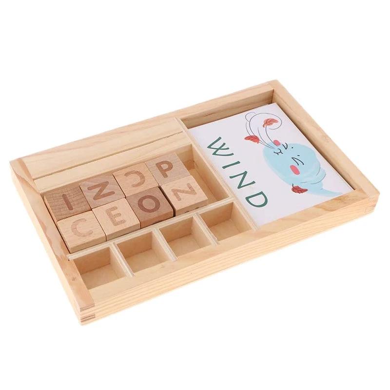 Alphabet Building Block Toy for Kids by Bowlift
