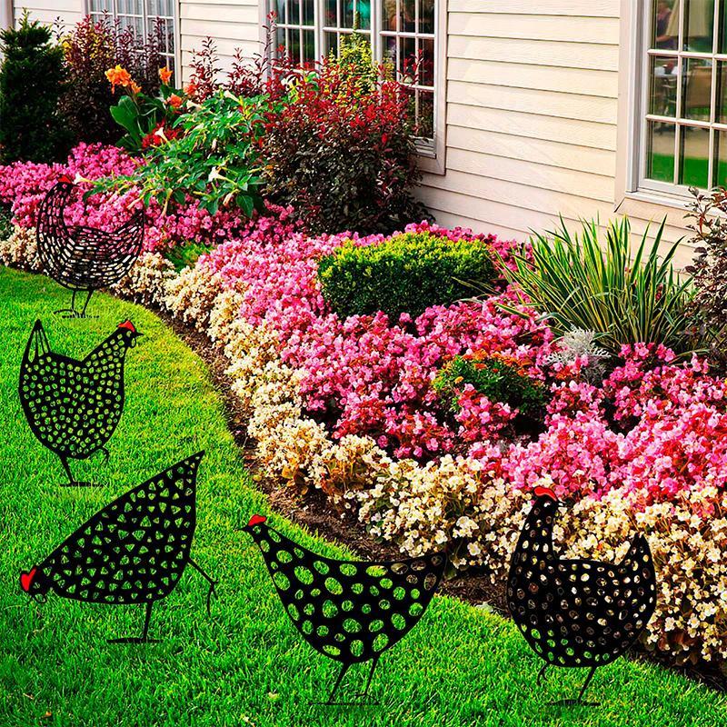 Simulated Chicken Ornament for the Garden by BowLift