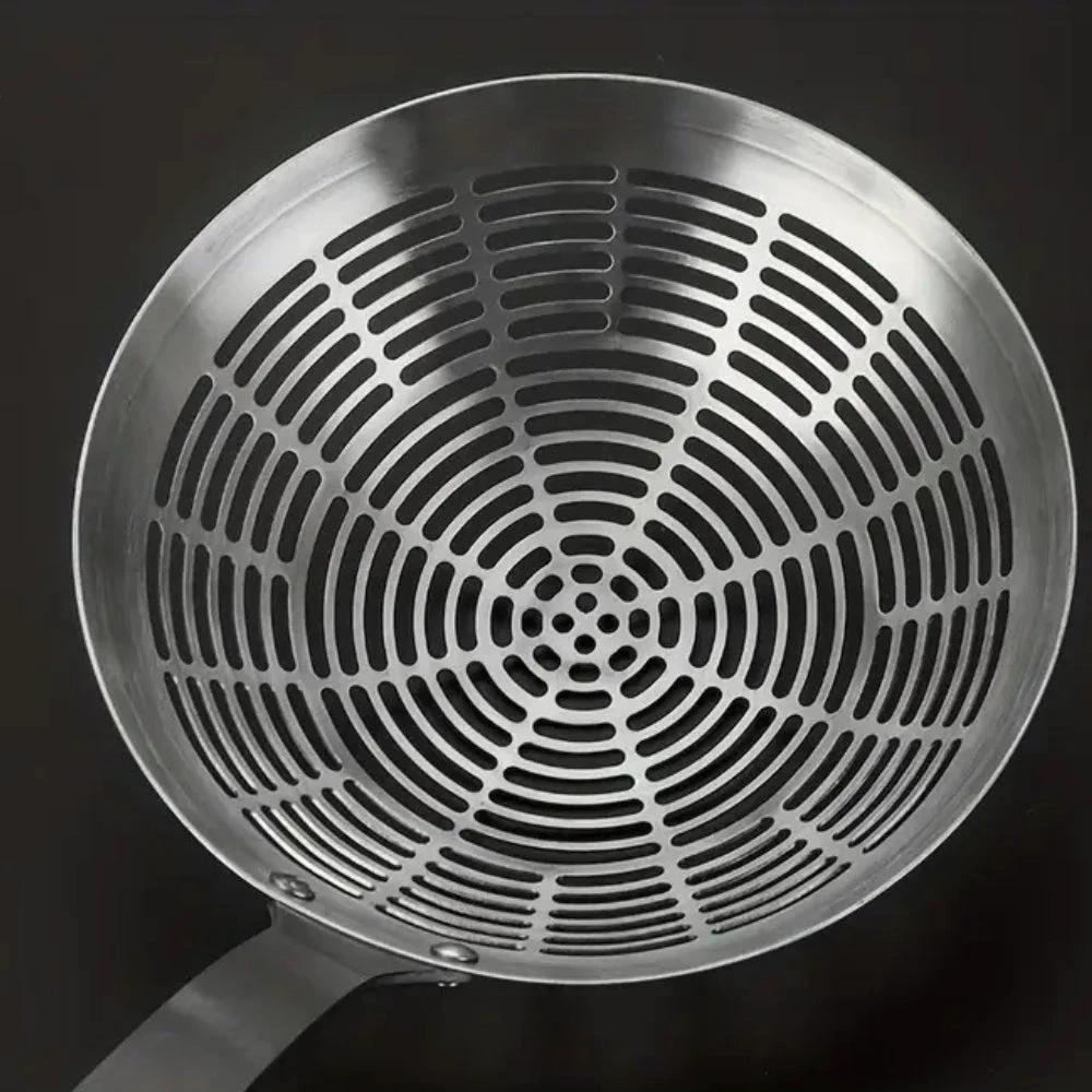 Stainless Steel Wooden Strainer Ladle by Casa & Beyond