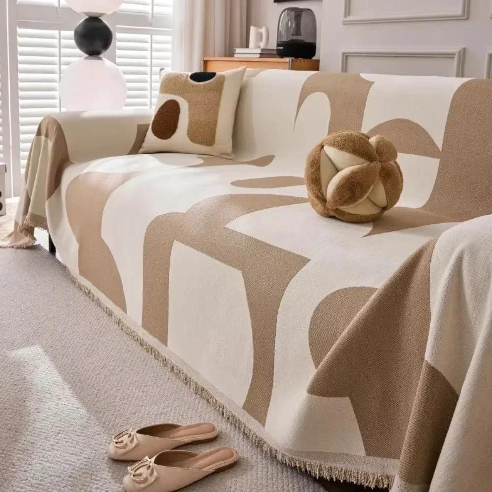 Harper Luxe Chenille Sofa Cover by Casa & Beyond