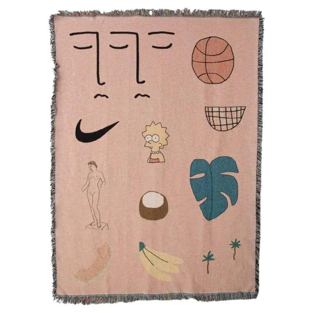 Pink Muse Woven Blanket