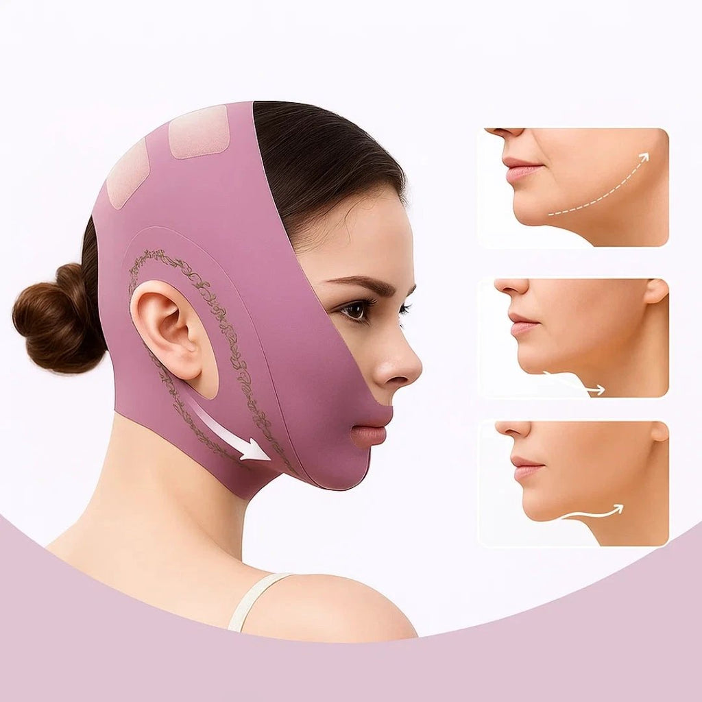 Jawline Sculpting – Breathable Stretch Fabric – Lifts Sagging Skin – Firms and Defines V-Line Face Bowlift by Bowlift